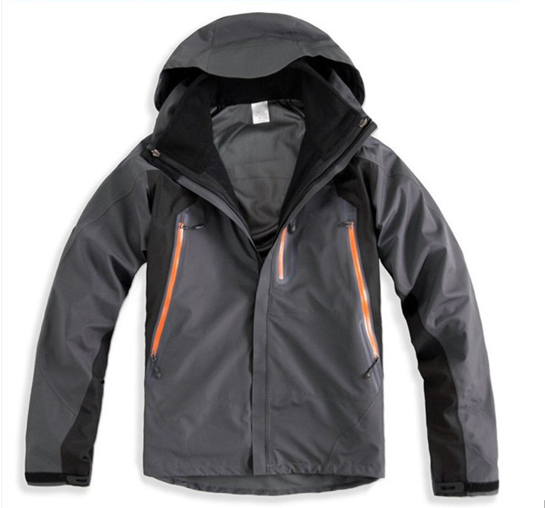 廠(chǎng)家批發(fā)訂做戶(hù)外服裝 三層壓膠防風(fēng)/防水兩件套男士沖鋒衣騎行服