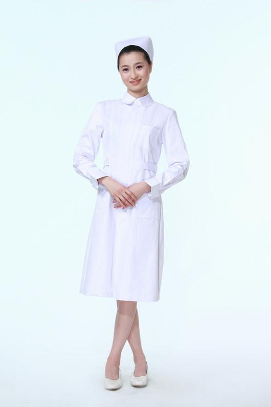 廠(chǎng)家定制醫護長(cháng)袖白大褂 醫院醫生工作服 藥店實(shí)驗室護士服
